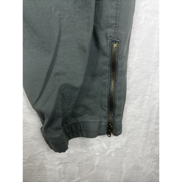 Sonoma Over the Belly Utility Jogger Maternity Pants Zip Hem Gray Size Large NEW - Picture 9 of 12